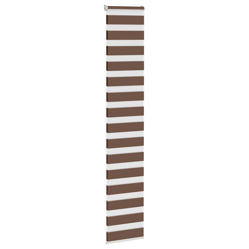 Vidaxx Zebra-Rollo 45x200 cm Stoffbreite 40,9 cm Polyester braun