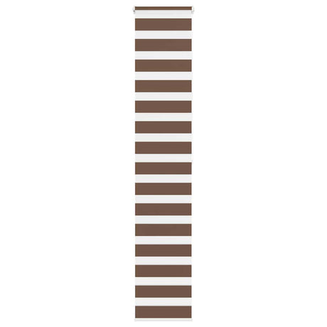VidaXL Zebra-Rollo 50x200 cm Stoffbreite 45,9 cm Polyester braun