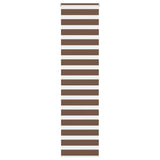VidaXL Zebra-Rollo 55x200 cm Stoffbreite 50,9 cm Polyester braun