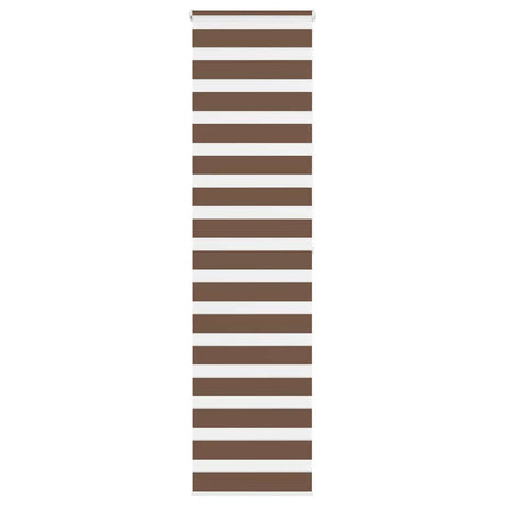 VidaXL Zebra-Rollo 55x200 cm Stoffbreite 50,9 cm Polyester braun