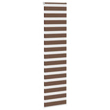 VidaXL Zebra-Rollo 55x200 cm Stoffbreite 50,9 cm Polyester braun