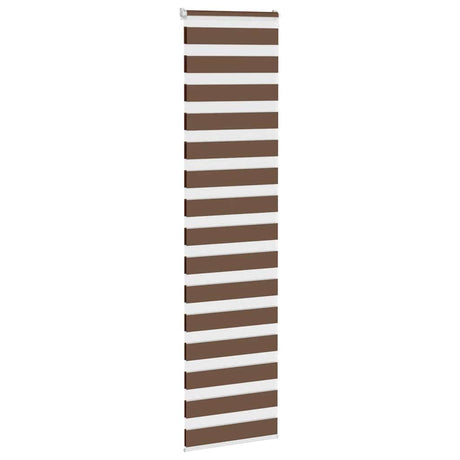 VidaXL Zebra-Rollo 55x200 cm Stoffbreite 50,9 cm Polyester braun