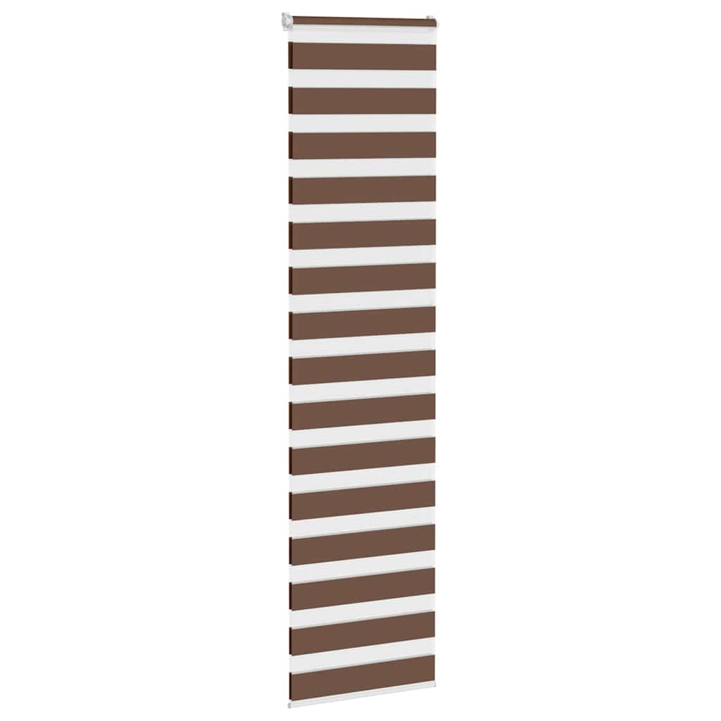 Vidaxx Zebra-Rollo 65x200 cm Stoffbreite 60,9 cm Polyester braun