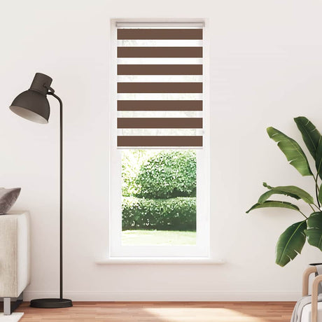 Vidaxx Zebra-Rollo 70x200 cm Stoffbreite 65,9 cm Polyester braun