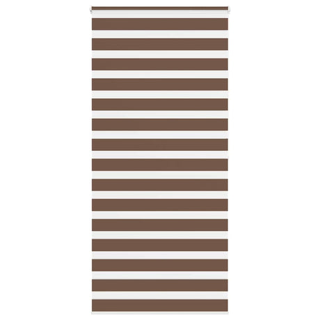 VidaXL Zebra-Rollo 105x200 cm Stoffbreite 100,9 cm Polyester braun