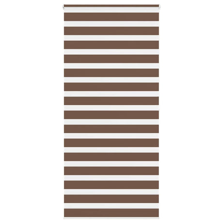 VidaXL Zebra-Rollo 115x200 cm Stoffbreite 110,9 cm Polyester braun