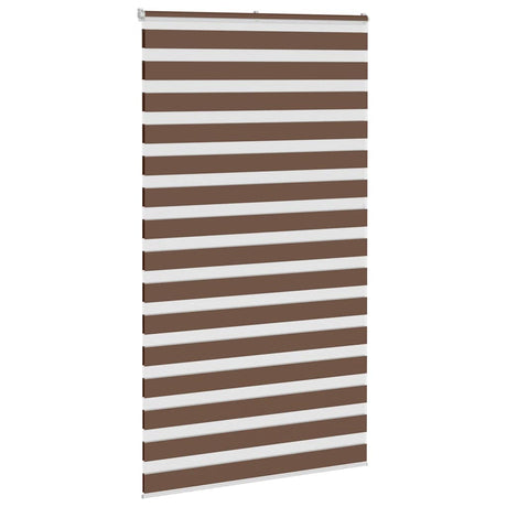 Vidaxx Zebra-Rollo 120x200 cm Stoffbreite 115,9 cm Polyester braun