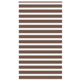 VidaXL Zebra-Rollo 125x200 cm Stoffbreite 120,9 cm Polyester braun