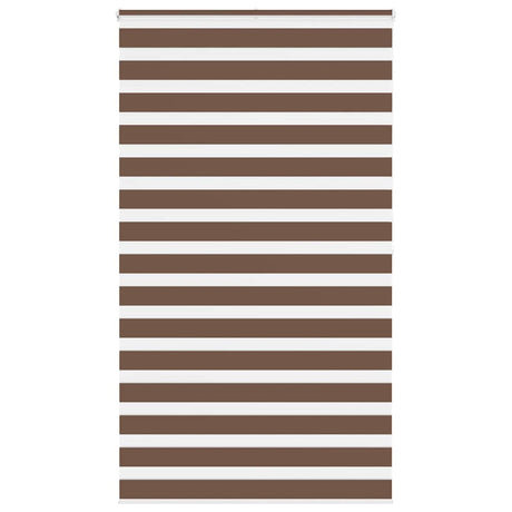 VidaXL Zebra-Rollo 125x200 cm Stoffbreite 120,9 cm Polyester braun
