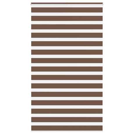 VidaXL Zebra-Rollo 130x200 cm Stoffbreite 125,9 cm Polyester braun