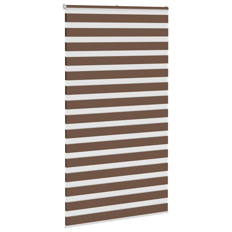 VidaXL Zebra-Rollo 130x200 cm Stoffbreite 125,9 cm Polyester braun