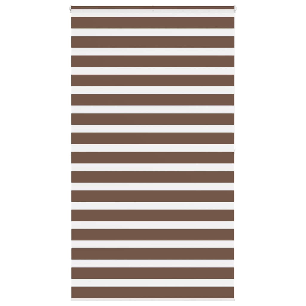 VidaXL Zebra-Rollo 135x200 cm Stoffbreite 130,9 cm Polyester braun