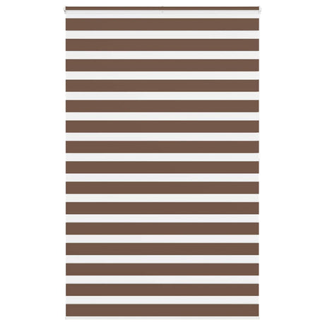 VidaXL Zebra-Rollo 140x200 cm Stoffbreite 135,9 cm Polyester braun
