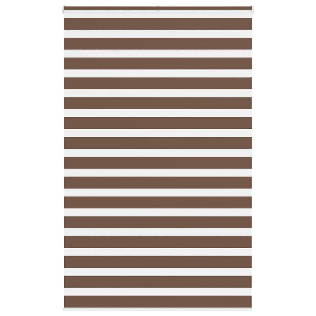VidaXL Zebra-Rollo 145x200 cm Stoffbreite 140,9 cm Polyester braun