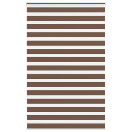 VidaXL Zebra-Rollo 145x200 cm Stoffbreite 140,9 cm Polyester braun