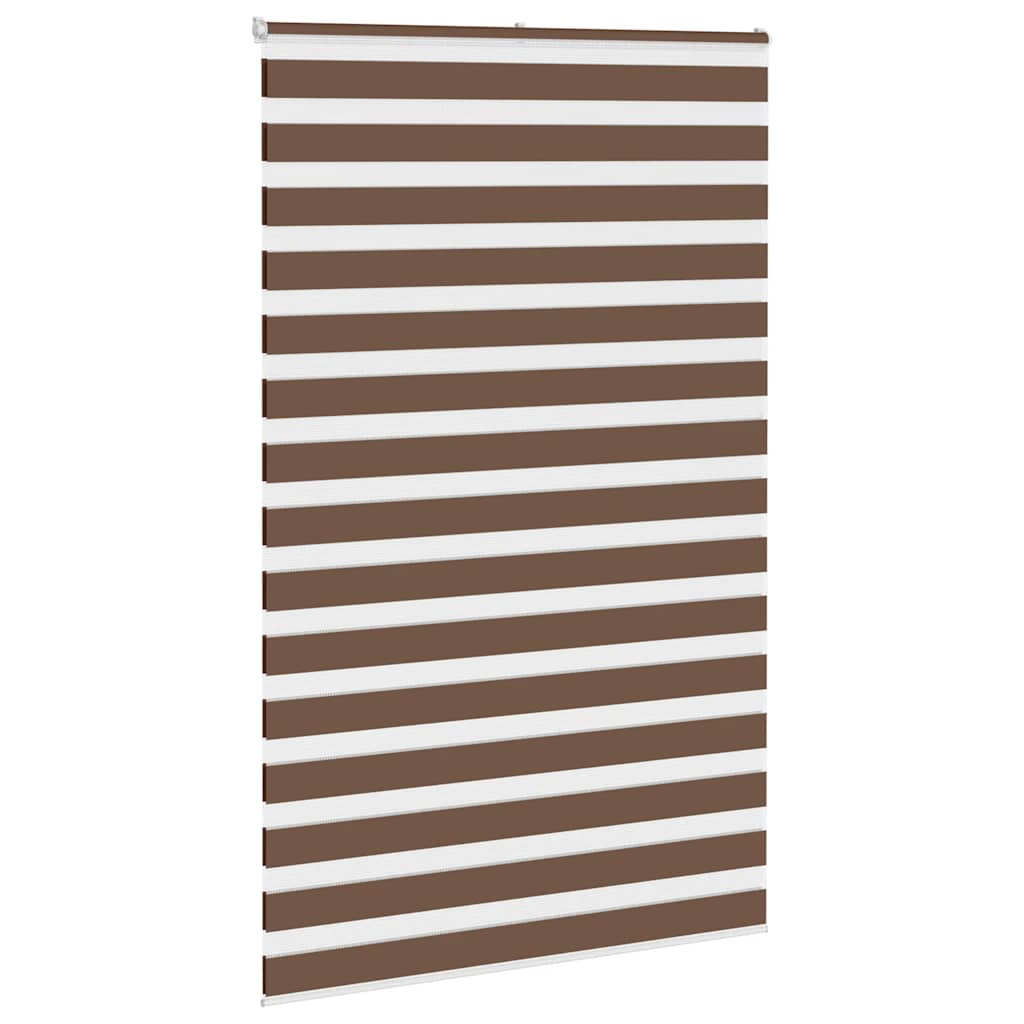 VidaXL Zebra-Rollo 145x200 cm Stoffbreite 140,9 cm Polyester braun