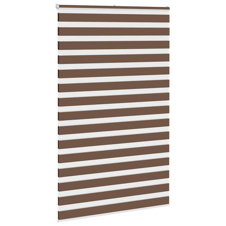 VidaXL Zebra-Rollo 145x200 cm Stoffbreite 140,9 cm Polyester braun