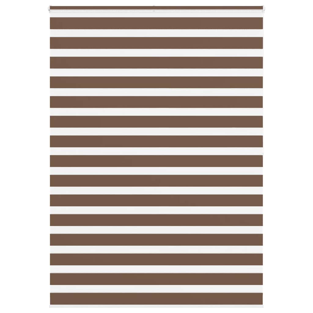 VidaXL Zebra-Rollo 160x200 cm Stoffbreite 155,9 cm Polyester braun