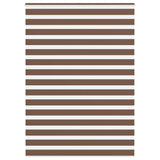 VidaXL Zebra-Rollo 160x200 cm Stoffbreite 155,9 cm Polyester braun
