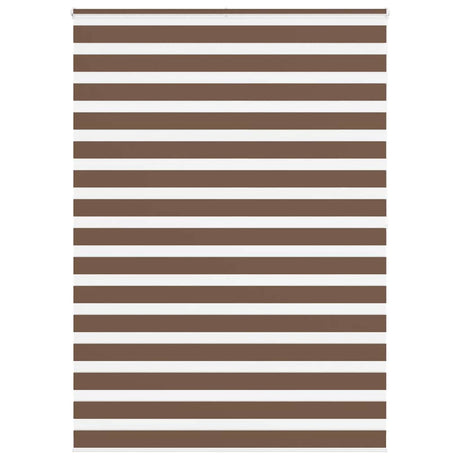 VidaXL Zebra-Rollo 160x200 cm Stoffbreite 155,9 cm Polyester braun
