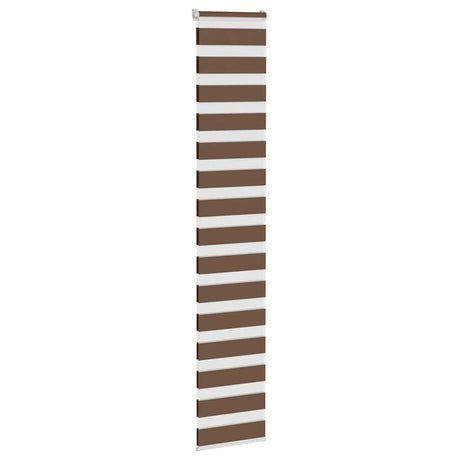 Vidaxx Zebra-Rollo 45x230 cm Stoffbreite 40,9 cm Polyester braun