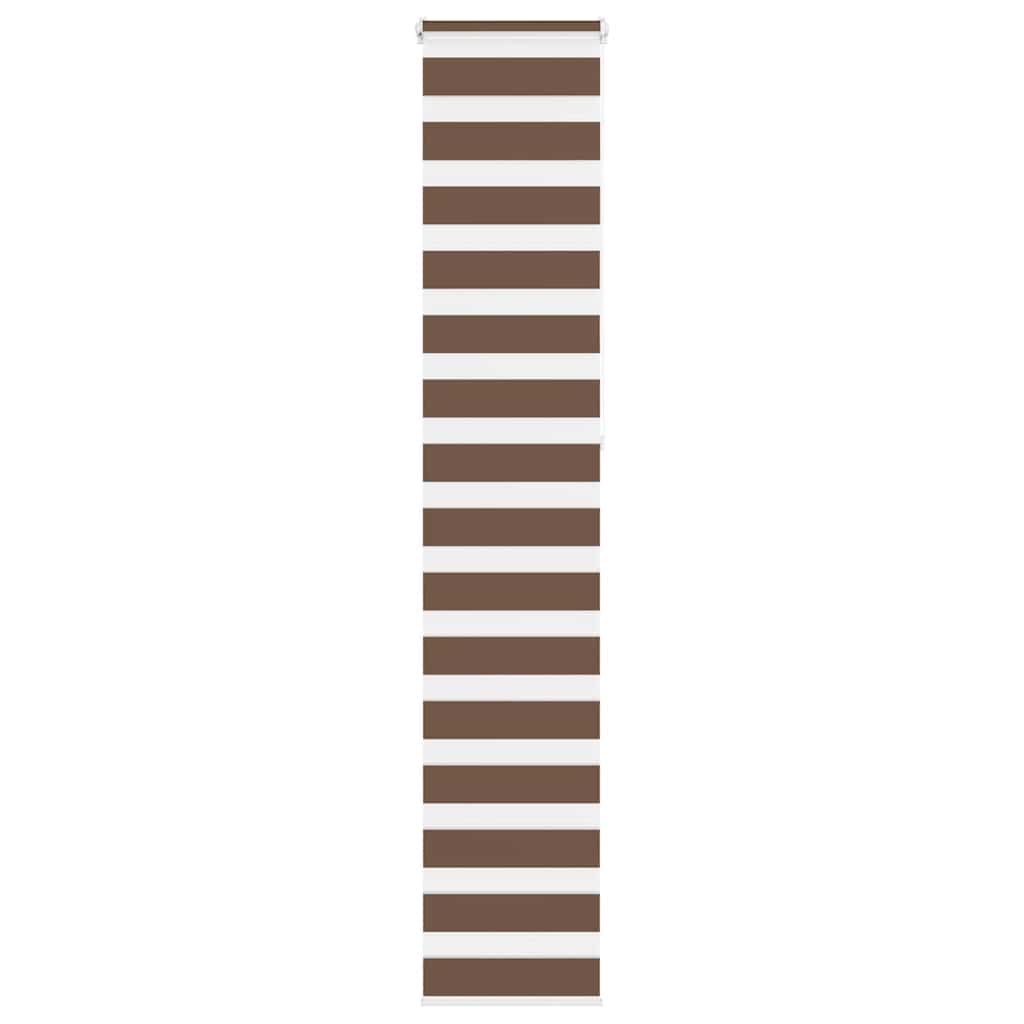 VidaXL Zebra-Rollo 50x230 cm Stoffbreite 45,9 cm Polyester braun