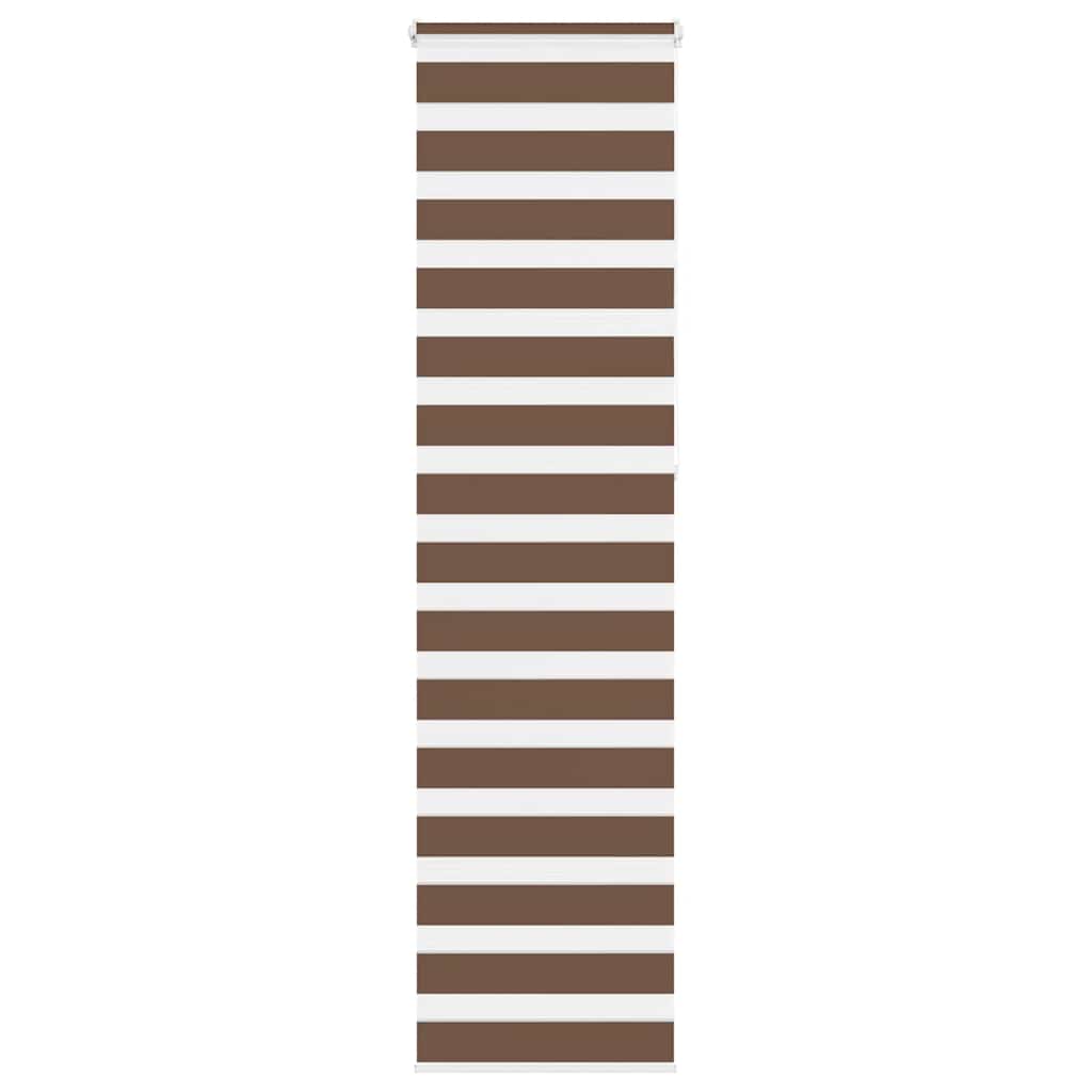 Vidaxx Zebra-Rollo 55x230 cm Stoffbreite 50,9 cm Polyester braun