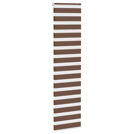 Vidaxx Zebra-Rollo 55x230 cm Stoffbreite 50,9 cm Polyester braun
