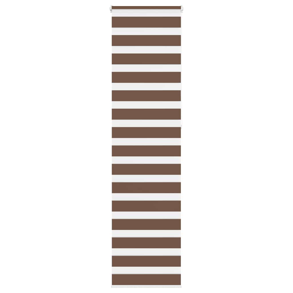 Vidaxx Zebra-Rollo 65x230 cm Stoffbreite 60,9 cm Polyester braun