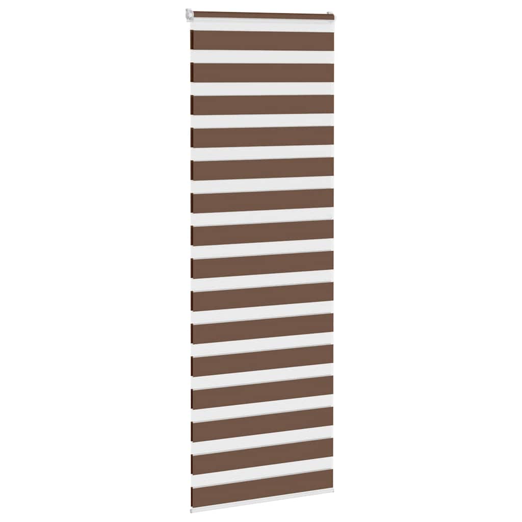 Vidaxx Zebra-Rollo 85x230 cm Stoffbreite 80,9 cm Polyester braun