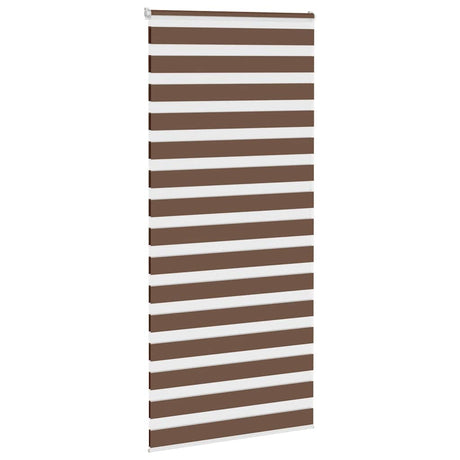 Vidaxx Zebra-Rollo 95x230 cm Stoffbreite 90,9 cm Polyester braun