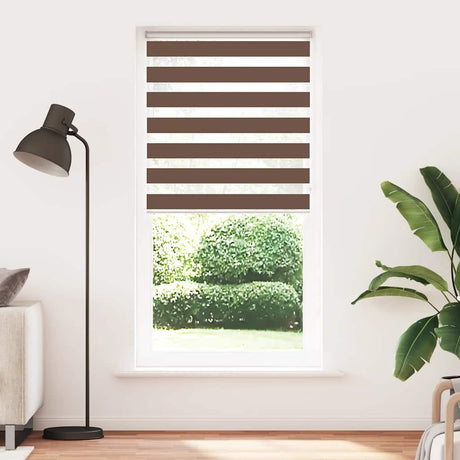 Vidaxx Zebra-Rollo 100x230 cm Stoffbreite 95,9 cm Polyester braun