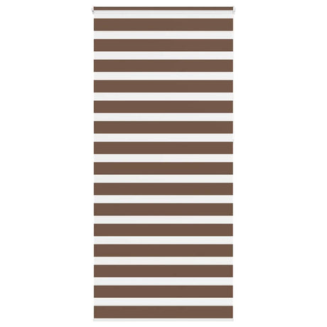VidaXL Zebra-Rollo 115x230 cm Stoffbreite 110,9 cm Polyester braun