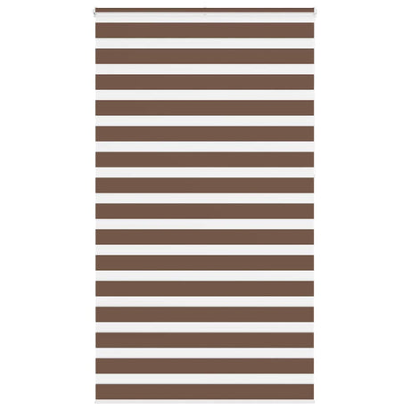VidaXL Zebra-Rollo 120x230 cm Stoffbreite 115,9 cm Polyester braun