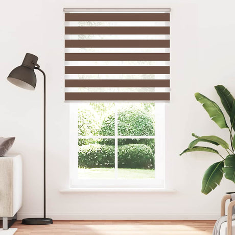 VidaXL Zebra-Rollo 120x230 cm Stoffbreite 115,9 cm Polyester braun