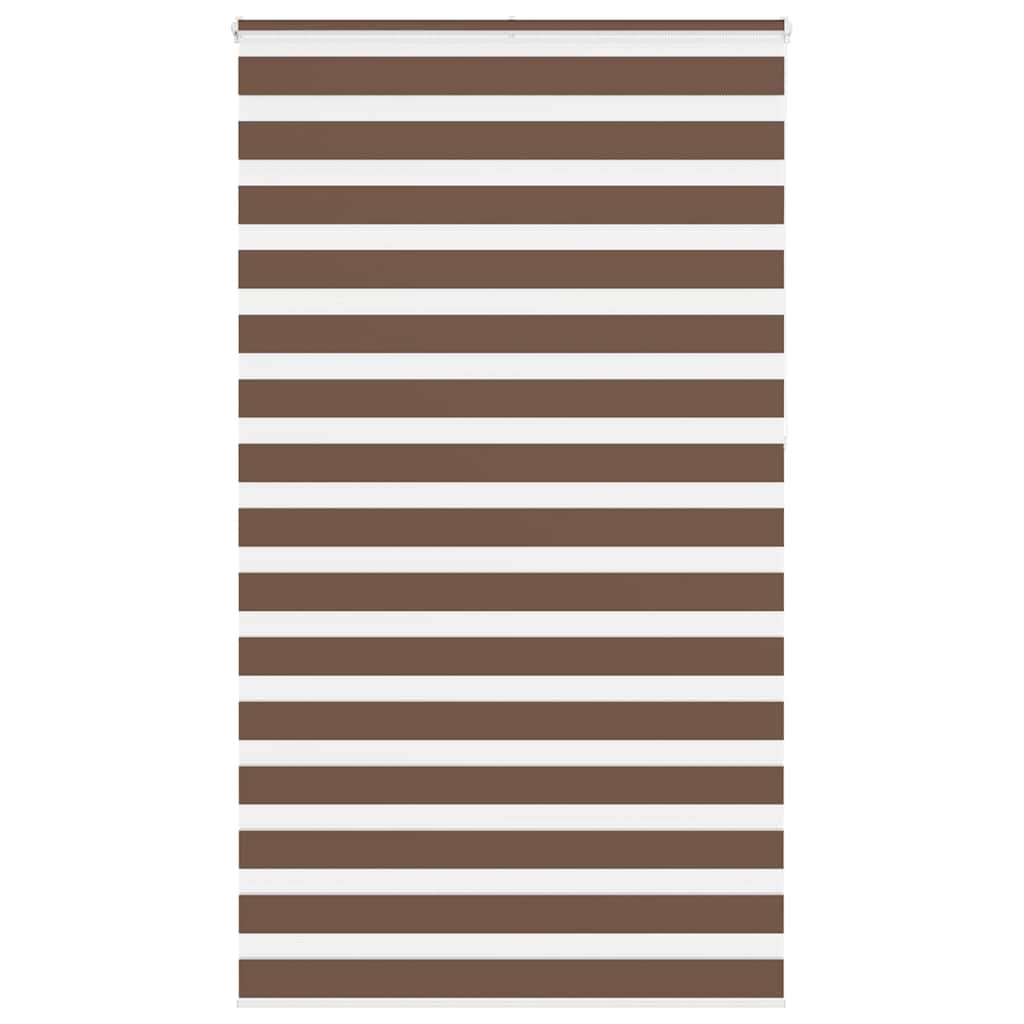 VidaXL Zebra-Rollo 125x230 cm Stoffbreite 120,9 cm Polyester braun