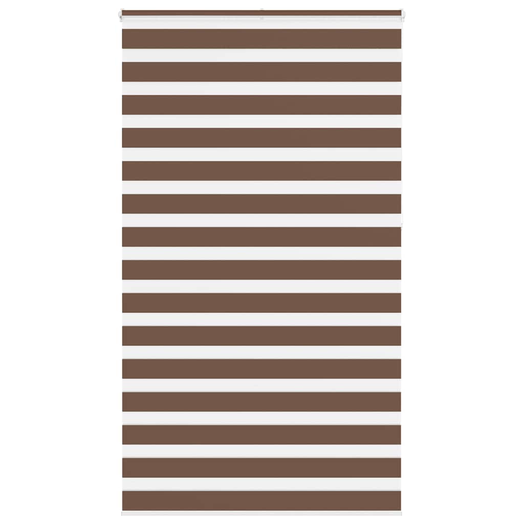 VidaXL Zebra-Rollo 130x230 cm Stoffbreite 125,9 cm Polyester braun