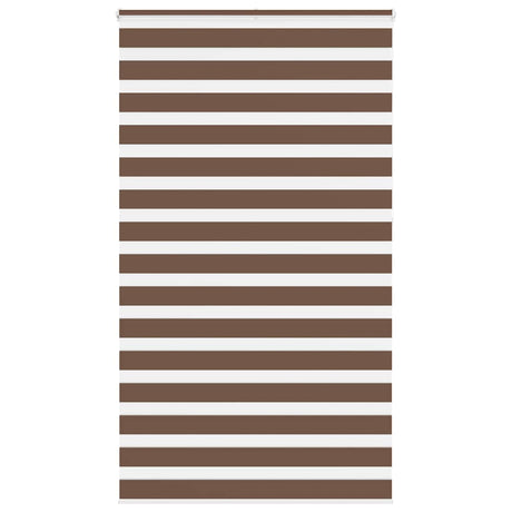 VidaXL Zebra-Rollo 130x230 cm Stoffbreite 125,9 cm Polyester braun