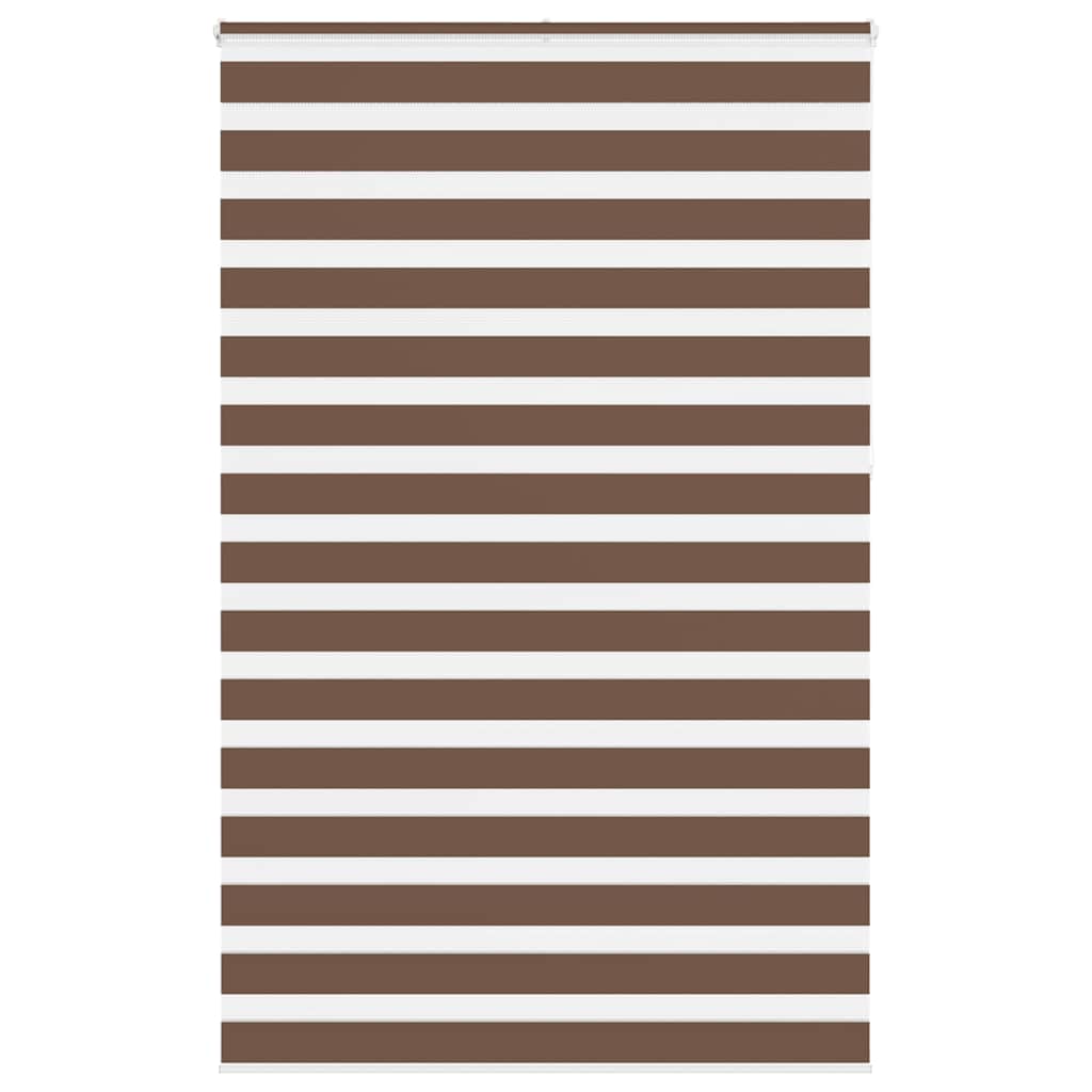 VidaXL Zebra-Rollo 140x230 cm Stoffbreite 135,9 cm Polyester braun