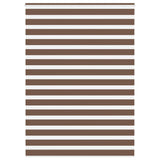 VidaXL Zebra-Rollo 160x230 cm Stoffbreite 155,9 cm Polyester braun