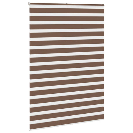 VidaXL Zebra-Rollo 160x230 cm Stoffbreite 155,9 cm Polyester braun