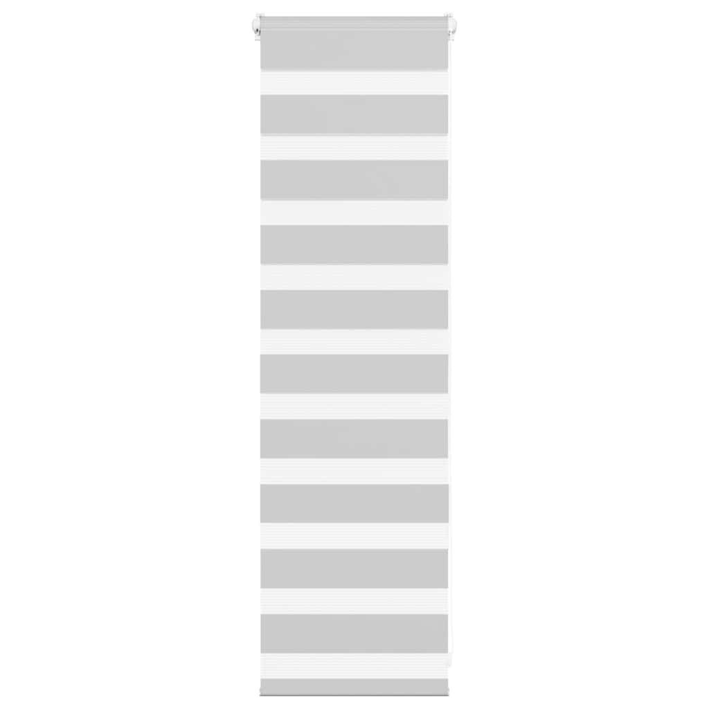 VidaXL Zebra-Rollo 45x100 cm Stoffbreite 40,9 cm Hellgrau