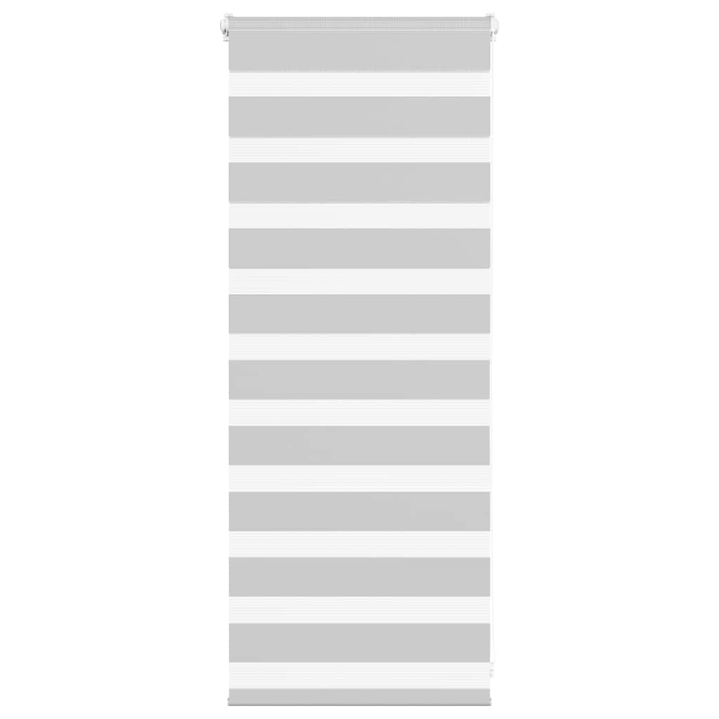 VidaXL Zebra-Rollo 55x100 cm Stoffbreite 50,9 cm Hellgrau