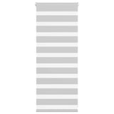 VidaXL Zebra-Rollo 65x100 cm Stoffbreite 60,9 cm Hellgrau