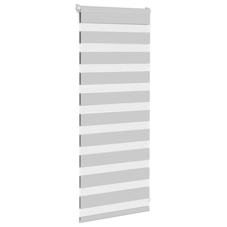 VidaXL Zebra-Rollo 65x100 cm Stoffbreite 60,9 cm Hellgrau
