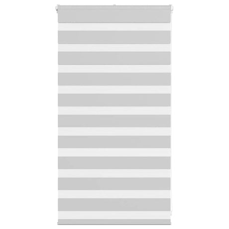 VidaXL Zebra-Rollo 80x100 cm Stoffbreite 75,9 cm Hellgrau