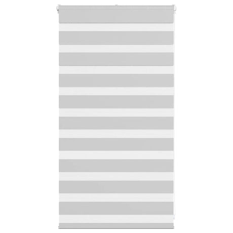 VidaXL Zebra-Rollo 85x100 cm Stoffbreite 80,9 cm Hellgrau