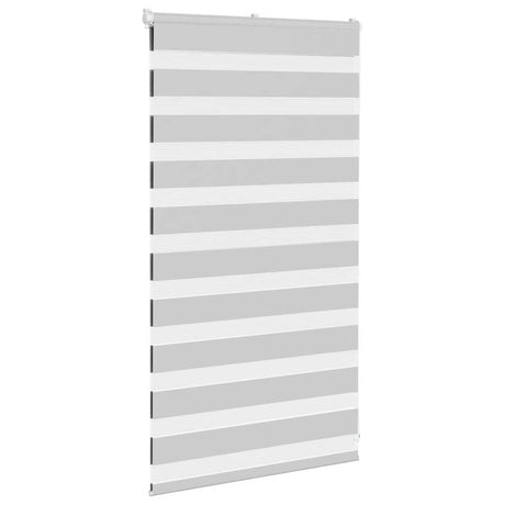VidaXL Zebra-Rollo 90x100 cm Stoffbreite 85,9 cm Hellgrau