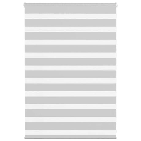 VidaXL Zebra-Rollo 115x100 cm Stoffbreite 110,9 cm Hellgrau