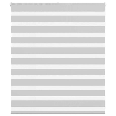 VidaXL Zebra-Rollo 135x100 cm Stoffbreite 130,9 cm Hellgrau